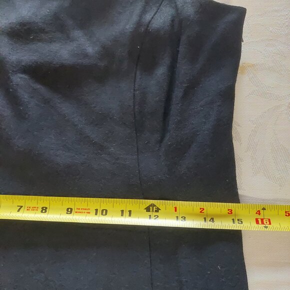 VINTAGE Randi May Collection Sheer Draped Little Black Dress Size S/6 - Picture 9 of 10